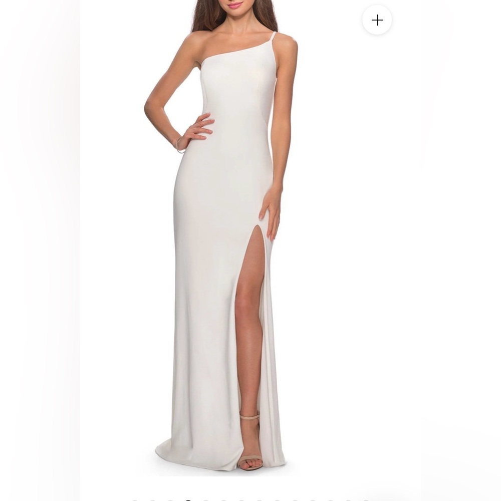 La Femme One Shoulder Long Dress